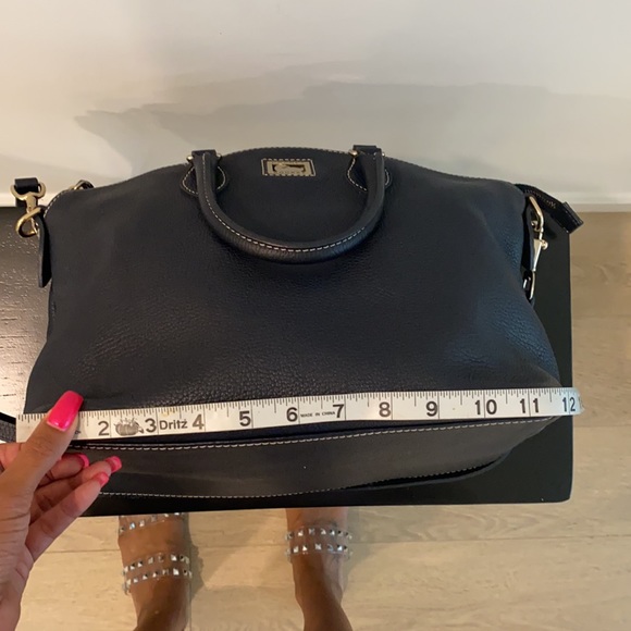 DOONEY AND BOURKE PEBBLE GRAIN NAVY SATCHEL - Picture 8 of 14